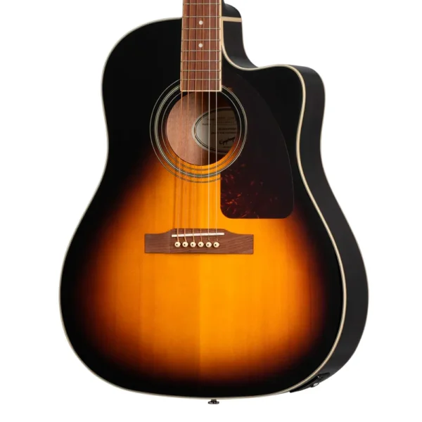 EE2SVSNH3 Epiphone Guitarra Electroacústica J-45 EC Studio, sunburst-1