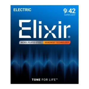 ELIXIR 12002- Cuerdas para Guitarra Eléctrica NANOWEB (.009 - .042) - Imagen 1