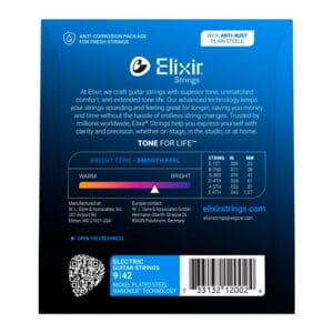 ELIXIR 12002- Cuerdas para Guitarra Eléctrica NANOWEB (.009 - .042) - Imagen 3
