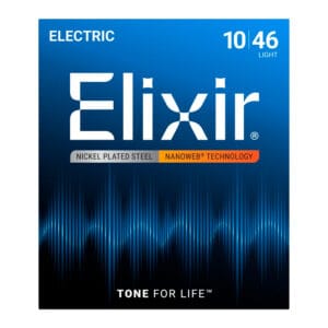 ELIXIR 12052- Cuerdas para Guitarra Eléctrica NANOWEB (.010 - .046)