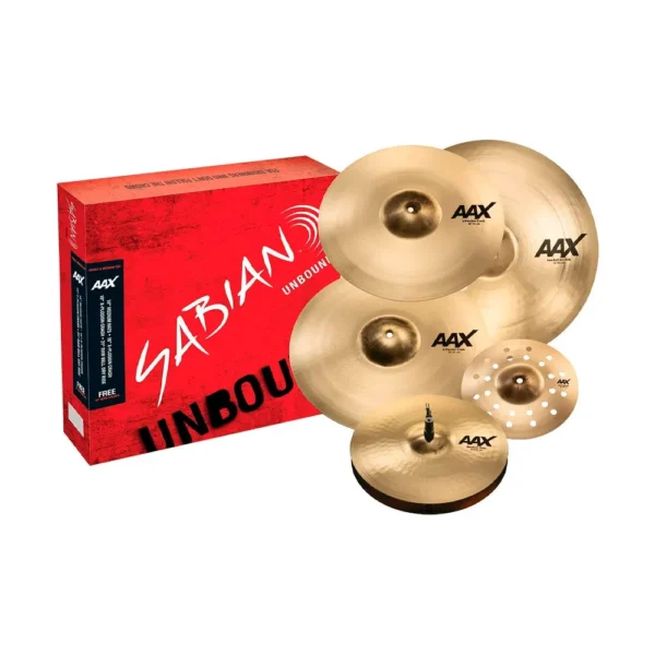 25005XC-PWB Set de Platillos Sabian AAX Praise & Worship - 6 Piezas con Aero Splash 10 GRATIS Bronce B20 Profesional_1