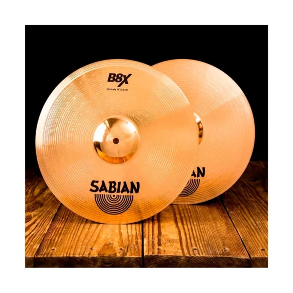 41402X Par de Platillos Sabian 14 B8X Hi-Hats - Bronce B8X de Alta Durabilidad_3