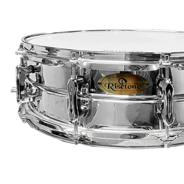 CXV03 Tarola de banda cromada Risetone 14 x 5.5 c-parche remo_2