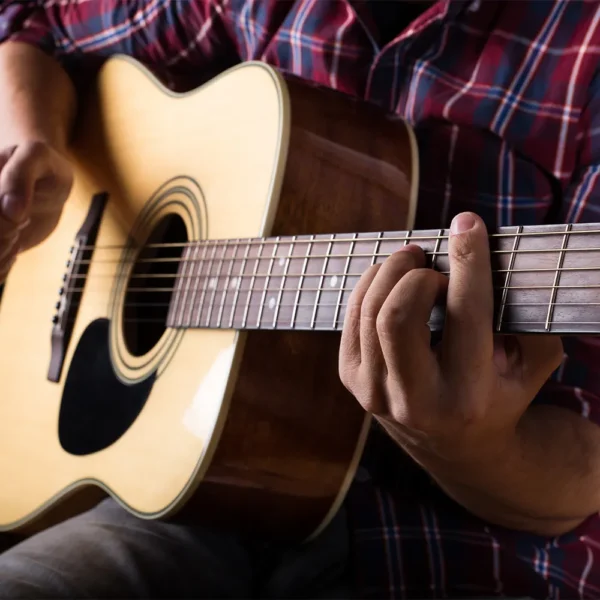 Guitarra acústica detalle Guitarra acústica detalle
