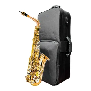 RISETONE - JBAS-1010L - Saxofón Alto Eb - Acabado Gold Lacquer Profesional