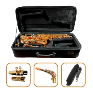 RISETONE - JBAS-200L - Saxofón Alto Eb | Acabado Lacado Dorado - Imagen 5