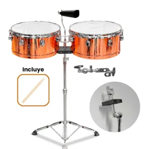 RISETONE JBTBC1514 – Set de Timbales 14″ + 15″ Dorado Cobrizo