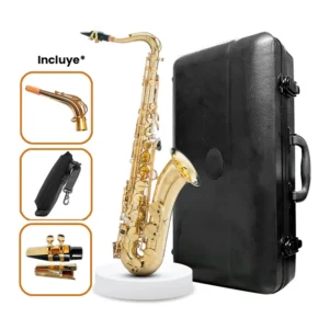 RISETONE - JBTS-100L - Saxofón Tenor en Bb| Latón Amarillo con Estuche Rígido - Imagen 3