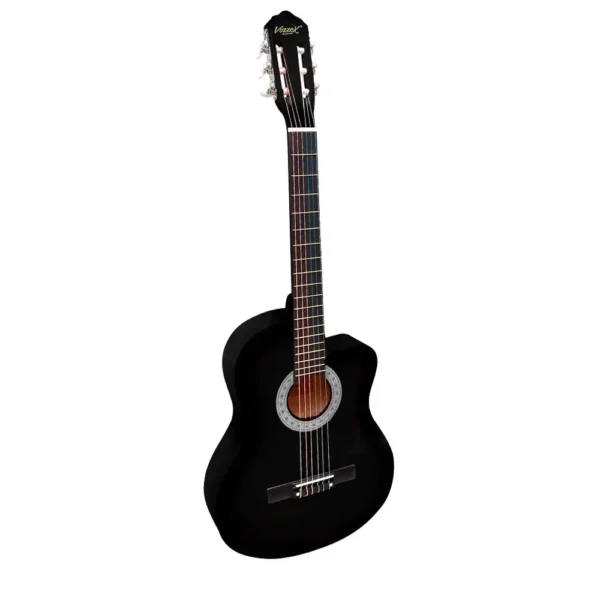 VZ-851_39 BKCF Guitarra Acústica Vozzex - Cuerdas de Metal, Diseño Cutaway negro Fade-2_2