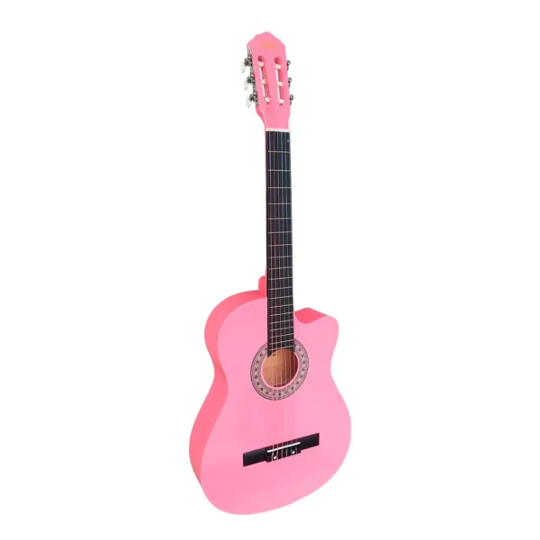 VZ-851_39 PNKCF Guitarra Acústica Vozzex - Cuerdas de Metal, Diseño Cutaway pink Fade-2_8