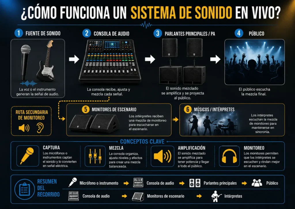 Como funciona el sistema de sonido
