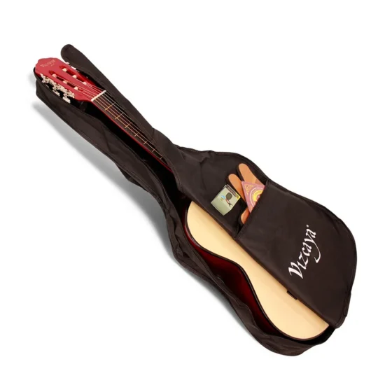 Pack de Guitarra Acústica Vizcaya con Funda, Afinador, Cuerdas y Atril_13