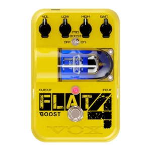 VOX TG1-FL4BT Flat 4 Boost Pedal Booster a Tubo para Guitarra Eléctrica