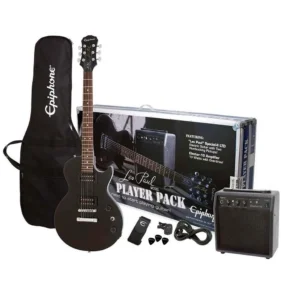 Epiphone PPEG-EGL1EBCH1 Les Paul Player Pack Ebony - Imagen 1